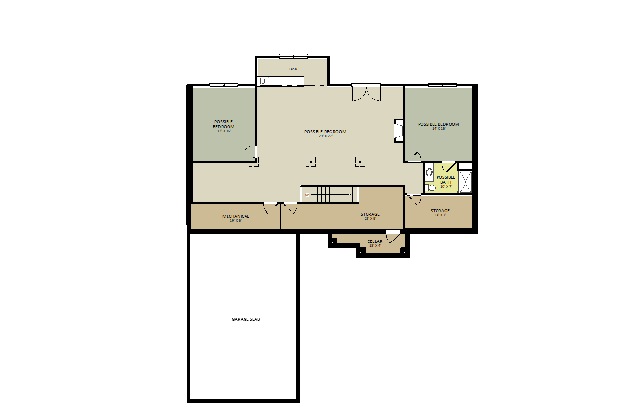 RichmondLower Level Floor Plan